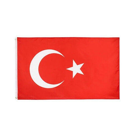 Large Turkey Turkish Flag Heavy Duty Outdoor 90 X 150 CM - 3ft x 5ft - Aimall