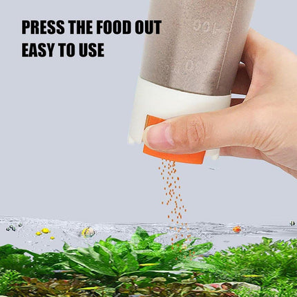 2pcs Moisture-Proof Fish Food Dispenser Bottles Set Automatic Feeding 150ml