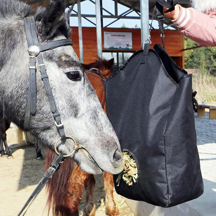 Horse Slow Feed Hay Bag Hole Durable Sack Reduces Waste Outdoor Use