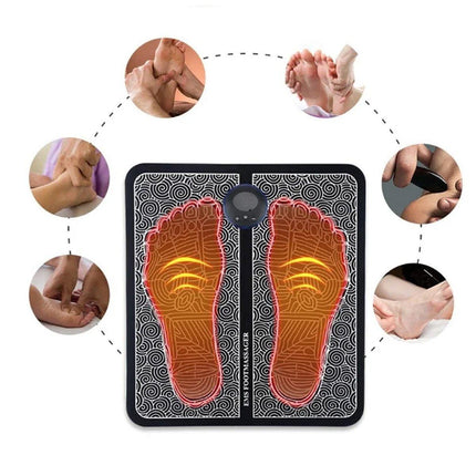 Electric Foot Massager Pad USB Rechargeable Home Foot Massage Device Pain Relief
