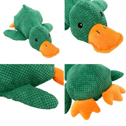 Plush Cartoon Duck Dog Toy Interactive Squeaky Pet Toy Durable Fun Chew Toy