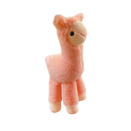 Cute Mini Alpaca Soft Plush Stuffed Doll Toys Keychain Cartoon Bag Pendant - Aimall