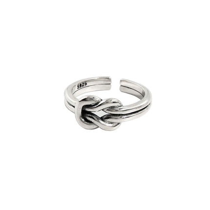 Silver Vintage Index Finger Ring Women Fashion Jewelry Adjustable Statement