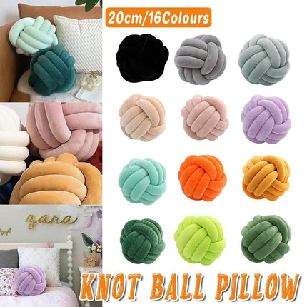 Three-Strand Braided Round Pillow Sofa Cushion Decorative Pillow for Living Room