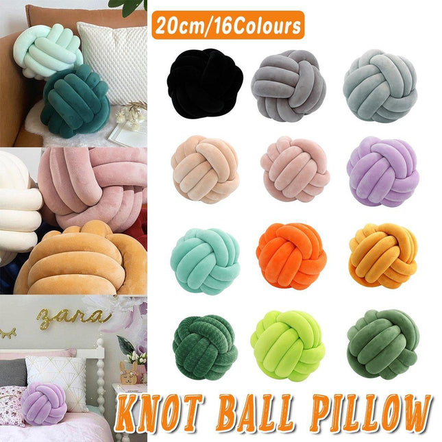 Three-Strand Braided Round Pillow Sofa Cushion Decorative Pillow for Living Room