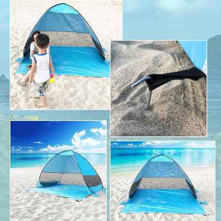 Automatic Pop Up Beach Tent UV Protection Portable Sunshade Shelter Outdoor