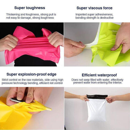 Poly Mailer Bags Mailing Satchel Plastic Courier Self Sealing Packing Yellow - Aimall