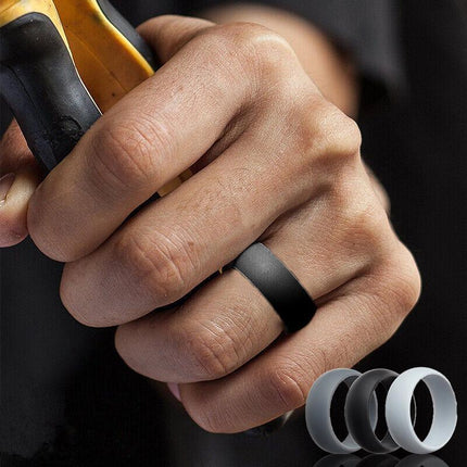 Silicone Rubber Ring Bands 3PCS - Aimall