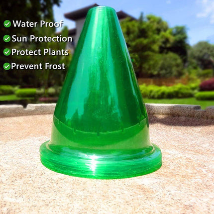 12PCS Clear Garden Plant Protector Bell Covers Round for Frost Birds Weather