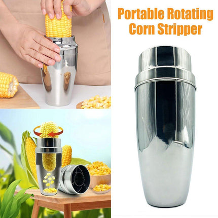 Stainless Steel Corn Peeler Portable Kitchen Tool Rotary Corn Stripper 304 Metal