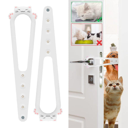 2PCS Pet Door Blocker Room Prevent Dogs From Entering Cat Elastic Cat Free Access Adjustable