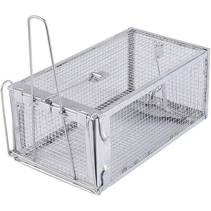 Humane Rat Trap Cage Live 1 Door Animal Catch Pest Rodent Mouse Bait Control Box
