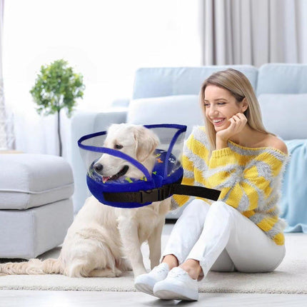Pet Dog PVC Inflatable Healing Collar Cone Wound Medical Cat Protective Jackets