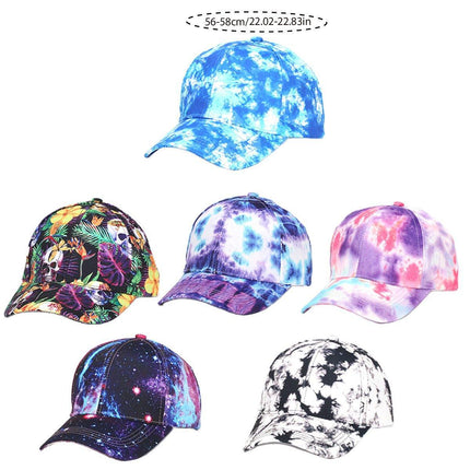 Tropical Fruit Tie-dye Baseball Cap Fashion Sun Hat Casual Outdoor Sports Cap