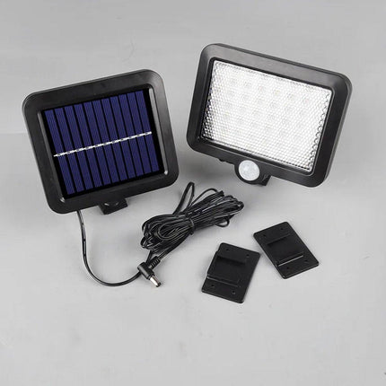 Solar Powered 56 LED Motion Sensor Wall Light 100 COB Indoor Outdoor Garden Lamp