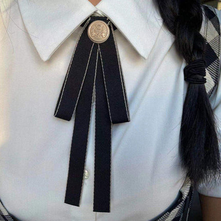 3PCS Unisex Pure School Uniform Tie Bow College Style Student JK Shirt Accessory