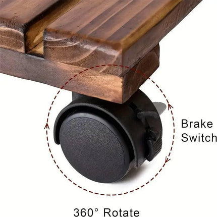 Removable Flower Stand Bonsai Pot Tray Base Plant Holder for Indoor Outdoor Use