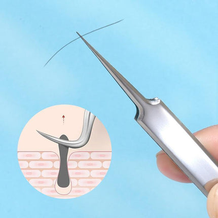 Curved Blackhead Acne Clip Needle Tweezers Pimple Popper Extractor Remover Clean - Aimall