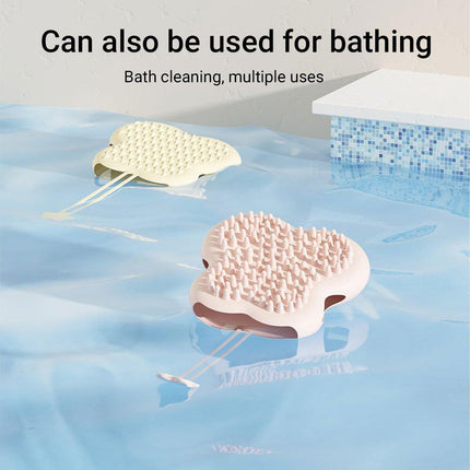 Double Hand Cat Bath Gloves Hair Removal Comb Grooming Floating Hair