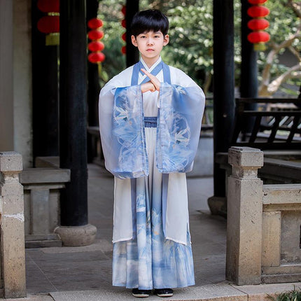 Kids Ancient Chinese Traditional Hanfu Dress Tang Suit Cosplay Costume Dress - Aimall