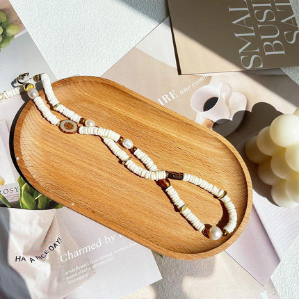 Pepe Wheel Pearl Necklace And Bracelet Set Elegant Jewelry For Women Fashion
