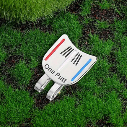 Golf Ball Marker Metal With Hat Clip Golf Training Aid Outdoor Sport Aiming Tool