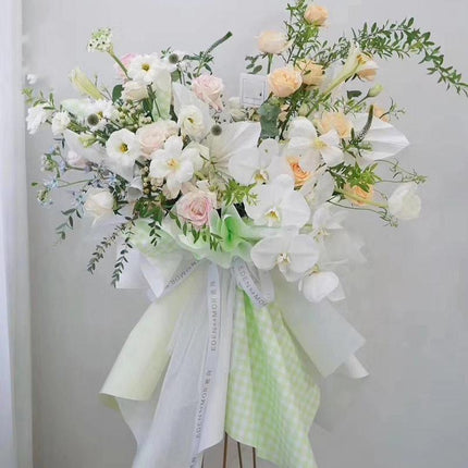 100PCS DIY Florist Wrapping Paper Fog Paper Plaid Rose Bouquet Tools 58x58cm