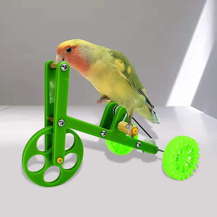 Parrot Bicycle Training Interactive Toy for Birds Chew Play Exercise and Fun