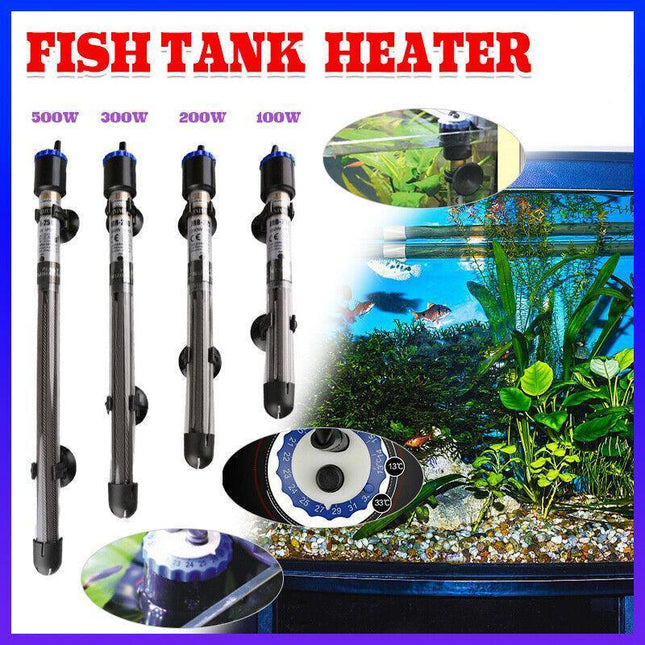 100W-500W Submersible Aquarium Heater with Auto Water Thermostat - Aimall