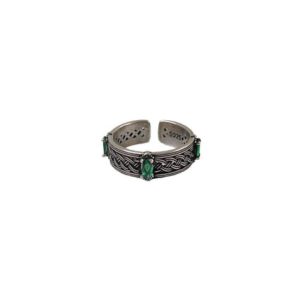Non-Fading Hip Hop Open Ring for Girls Stylish Adjustable Fashion Jewelry
