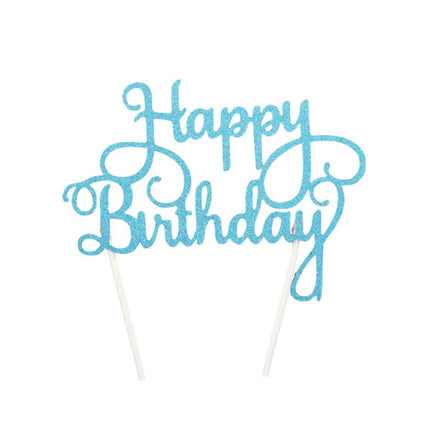 Happy Birthday Cake Topper Colour Printed Acrylic Party Decorations Au Stock - Aimall