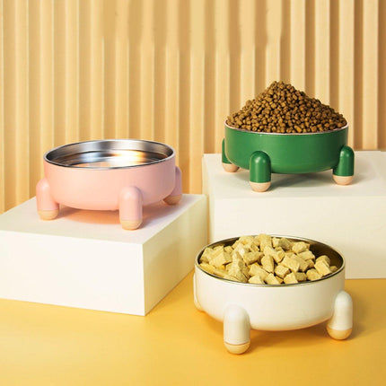 Anti-Tip Stainless Steel Dog Bowl Pet Basin for Dogs Cats Durable Feeding Dish