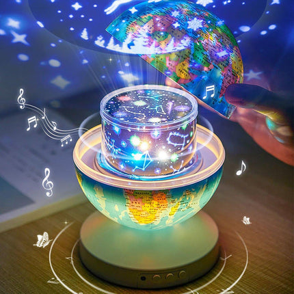 Intelligent AR Globe Star LED Projection Light Children Night Sleep Light