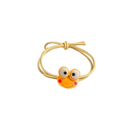 Cartoon Hair Rubber Hair Ring Frog Head Rope Hand Strap Couples Girl Hair Rope