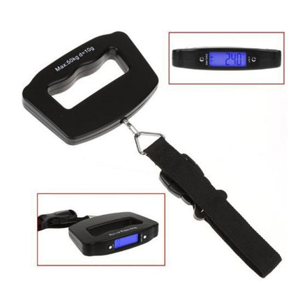 Electronic Digital Portable Scale Luggage Weight Hanging Travel 50 KG 10G - Aimall