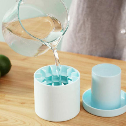 Silicone Ice Cube Tray Mould Ice Box Compartment Bucket for Easy Ice Making