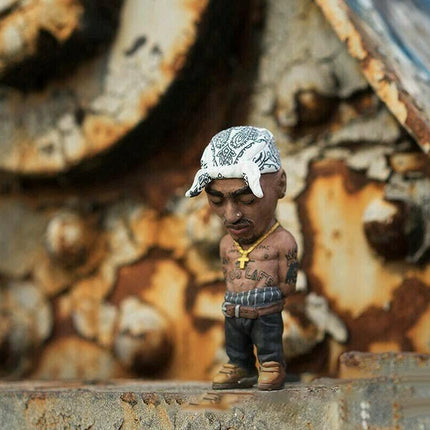 New Rapper Star Cool Hip Hop Guy Ornaments Creative Desktop Statue Home Decorate - Aimall