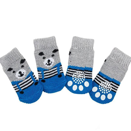 Dog Socks Non-Slip Grip Slip Anti-Skid - Puppy Cat Pet Shoes Slippers L Size - Aimall