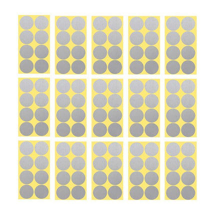 8/13/25/50mm Colour Sticker Dots Adhesive Round Labels Circular Scrapbooking Silver - Aimall