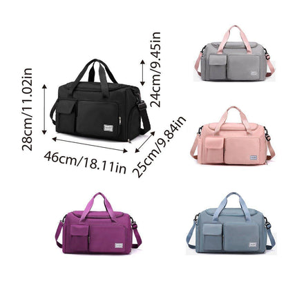 Unisex Waterproof Portable Travel Luggage Carry On Shoulder Hand Duffle Bag