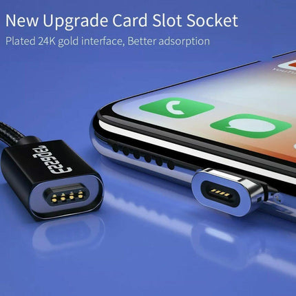 Red Essager Magnetic Fast Charging Data USB Cable for iPhone - Aimall
