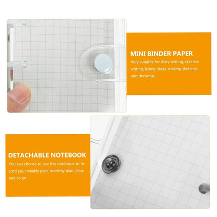 5pcs Flipbook Mini Transparent Case Handbook Notebook Protective Storage Case