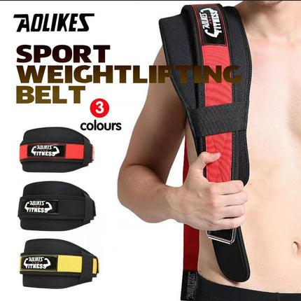 Fitness Weight Lifting Belt Barbell Dumbell Training Back Support Men Women M - Aimall