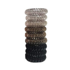Women Telephone Wire Rubber Bands Stretchy Non-mark Coil Ropes Solid Hair Ties
