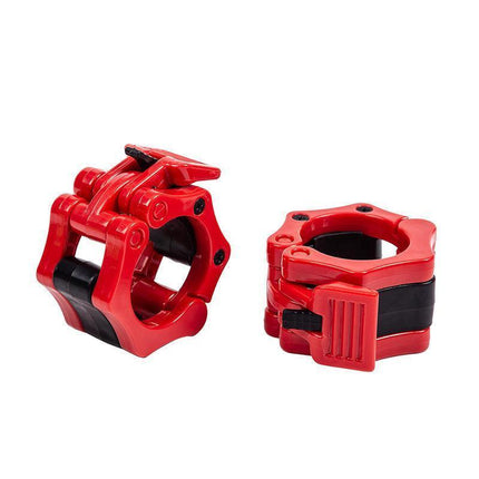 50mm Barbell Clamp Collar Clip Olympic Weightlifting Lift Spring Lock - Aimall