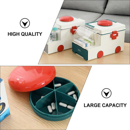 Portable Household Medical Kit First Aid Box Family Emergency Medicine Storage