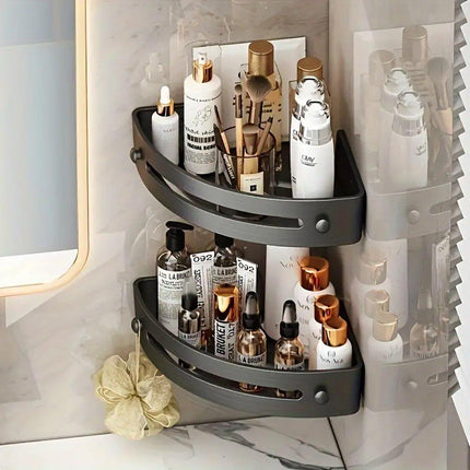 Bathroom Corner Shower Shelf Shampoo Soap Holder Rack Storage Organiser Caddy