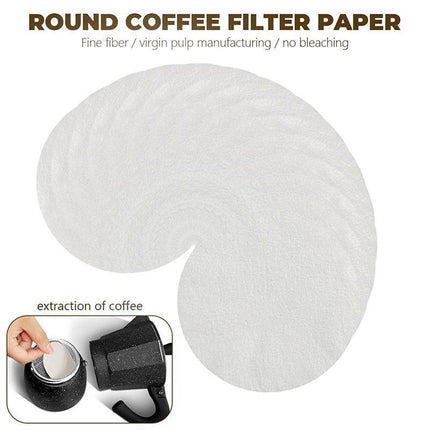 100PCS 51/53/58mm Coffee Machine Filter Paper Powder Round Raw Wood Breville - Aimall