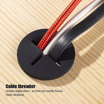 10 PCS 20mm Desk Cord Grommet, Flexible Silicone Cable Hole Cover Round Gasket - Aimall