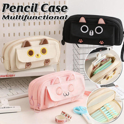 Multifunction Pencil Case For Boys Girls Embroidered Large Capacity Pencil Case